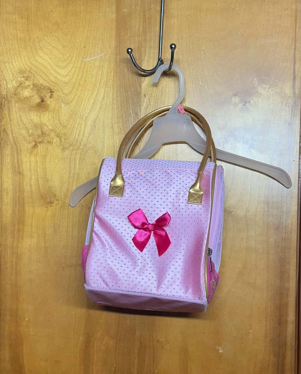 Pucci Pups Plush Puppy dog pink dot glam hand bag purse carrier